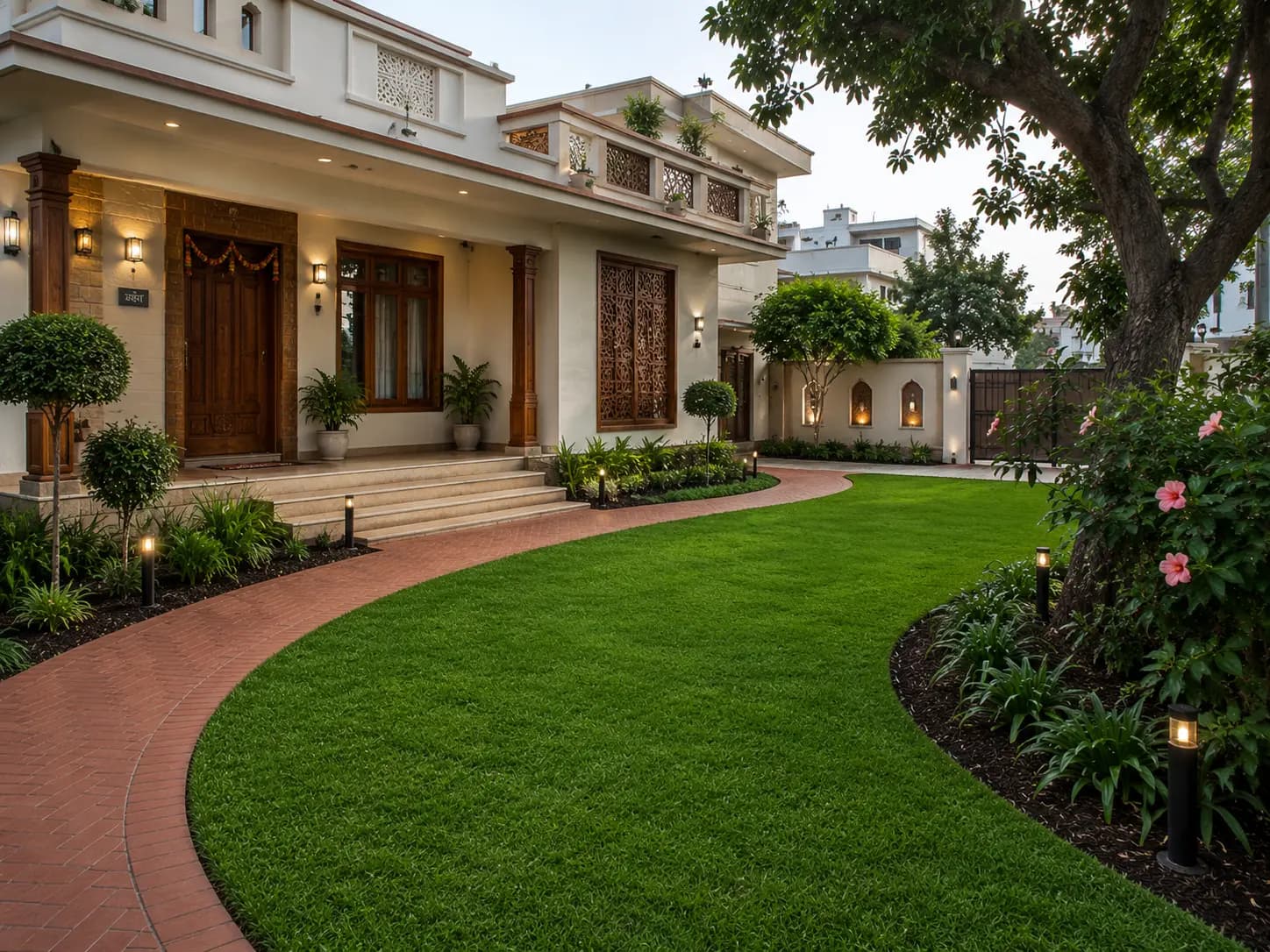 Professional lawn installation service in Palampur